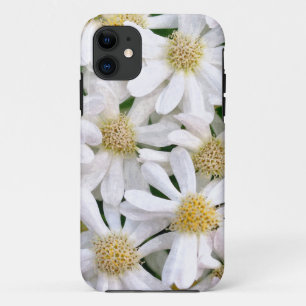 Coque iPhone 11 Dahlias blanc