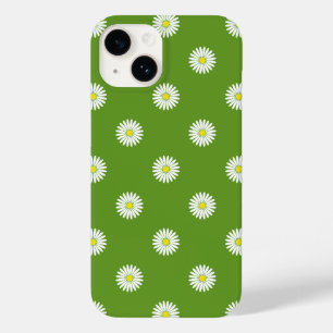Coque Case-Mate iPhone Daisies Motif illustratif sur Vert