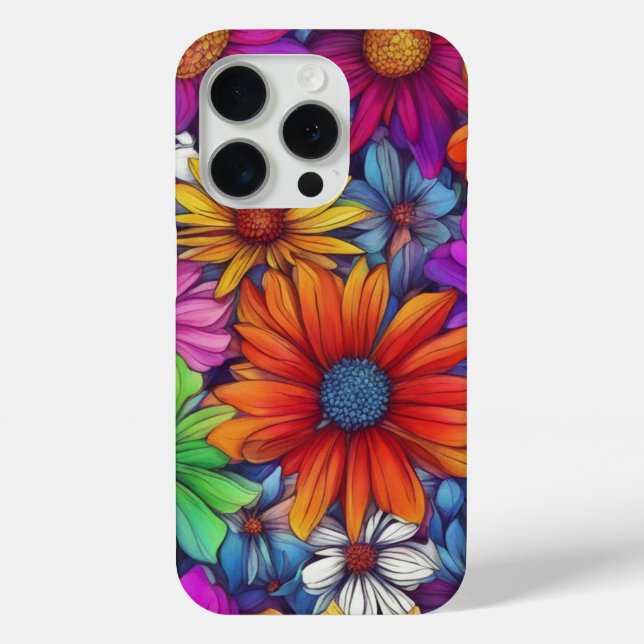 Coques Case-Mate iPhone Daisies sauvages #4 - iPhone 15 Pro Coques (Verso)