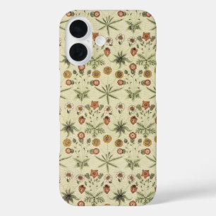 Coques iPhone 16 Daisy de William Morris, Fleurs victoriennes Vinta