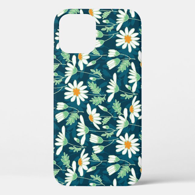 Coques Case-Mate iPhone Daisy Ditsy Chamomile Romantique Print (Verso)