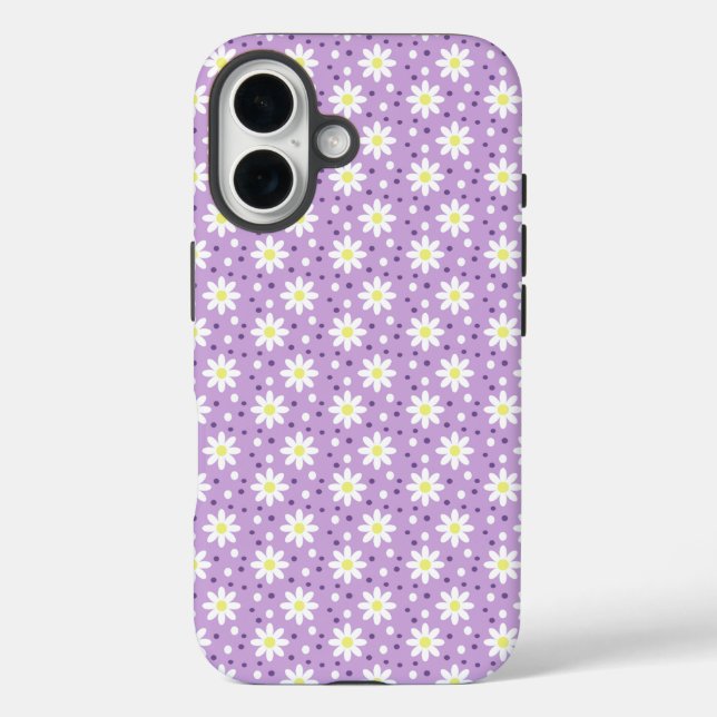 Coques Case-Mate iPhone daisy dots lilac (Verso)