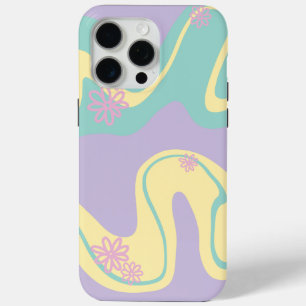 Coque Case-Mate iPhone Daisy Groove Pastel Rose, Jaune, Violet & Vert