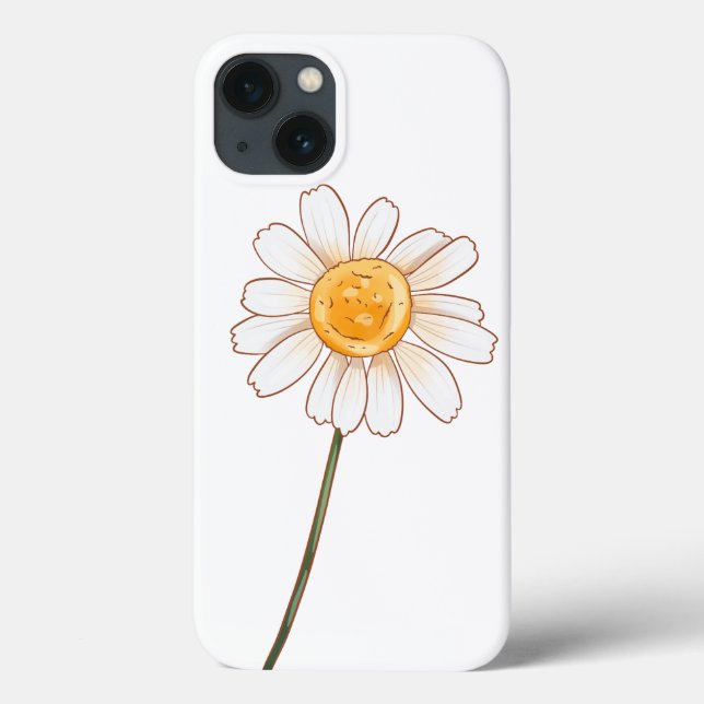 Coques Case-Mate iPhone Daisy - Illustration Fleur sauvage rustique (Verso)