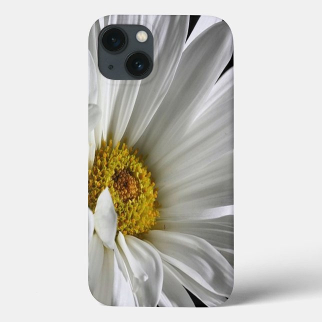 Coques Case-Mate iPhone Daisy sur l'Arrière - plan noir (Verso)