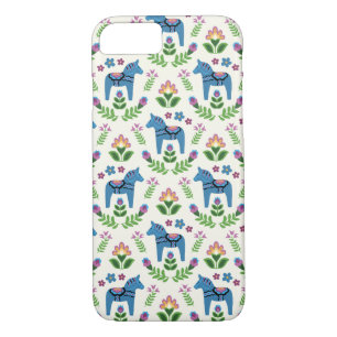 Case-Mate iPhone Case Dala suédois Chevaux bleu