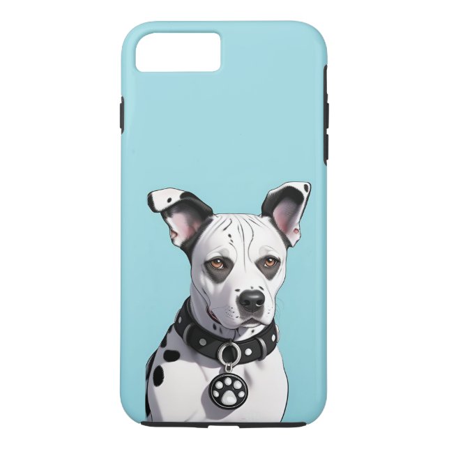 Coques Case-Mate iPhone Dalmatien aux Taches Noires et Collier (Dos)