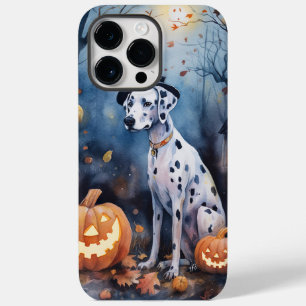 Coque Case-Mate iPhone Dalmation d'Halloween avec effroi Citrouille