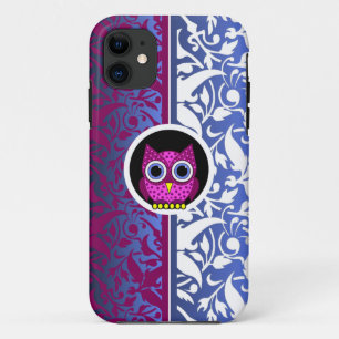 Coques Pour iPhone damas avec chouette