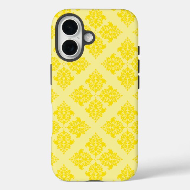Coques Case-Mate iPhone Damas marocaine jaune or (Verso)