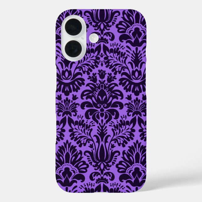 Coques Case-Mate iPhone Damas violet et noir (Verso)