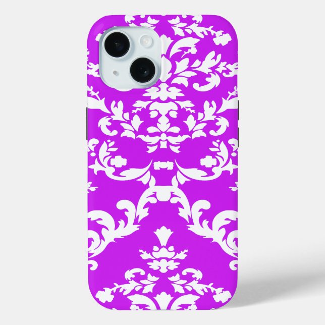 Coques Case-Mate iPhone Damask Bold Violet @ Emporiomoffa (Verso)