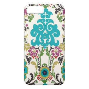 Case-Mate iPhone Case Damask Floral Patterns Plum Turquoise