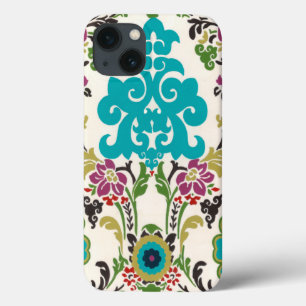 Case-Mate iPhone Case Damask Floral Patterns Plum Turquoise