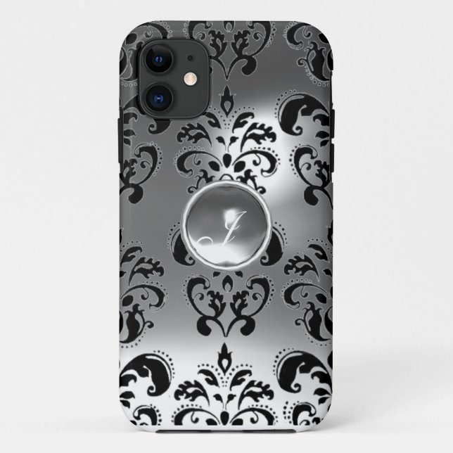 Coques Case-Mate iPhone DAMASK GEM MONOGRAS blanc (Dos)