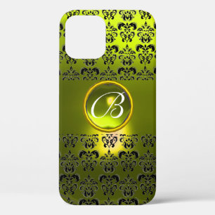 Coque Case-Mate iPhone DAMASK GEM MONOGRAS Jaune