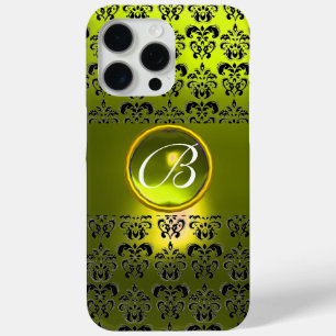 Coque Case-Mate iPhone DAMASK GEM MONOGRAS Jaune