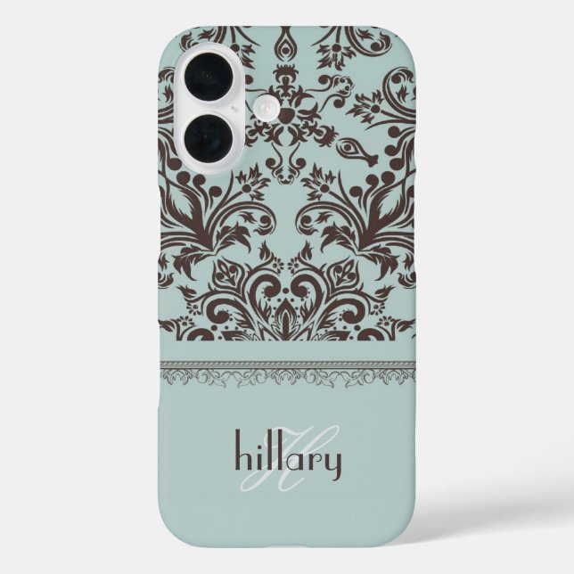 Coques Case-Mate iPhone Damask Monogram Floral (Verso)