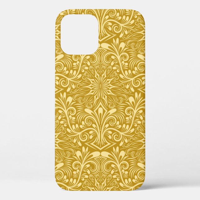 Coques Case-Mate iPhone Damask sans couture motif répétant arrière - plan. (Verso)