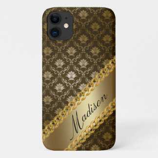 Case-Mate iPhone Case Damassé doré féminin brillant élégant nom personna