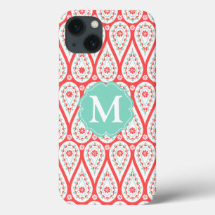 Etui iPhone Case-Mate Damassé élégante moderne Paisley de corail