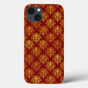 iPhone 13 Case Damassé riche de vacances