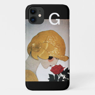 Case-Mate iPhone CASE DAME AU MONOGRAMME DE ROSE ROUGE