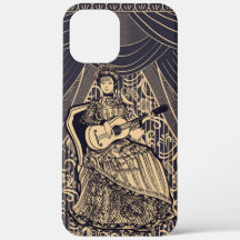 Dame avec guitare