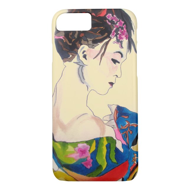 Coques Case-Mate iPhone Dame avec kimono (Dos)