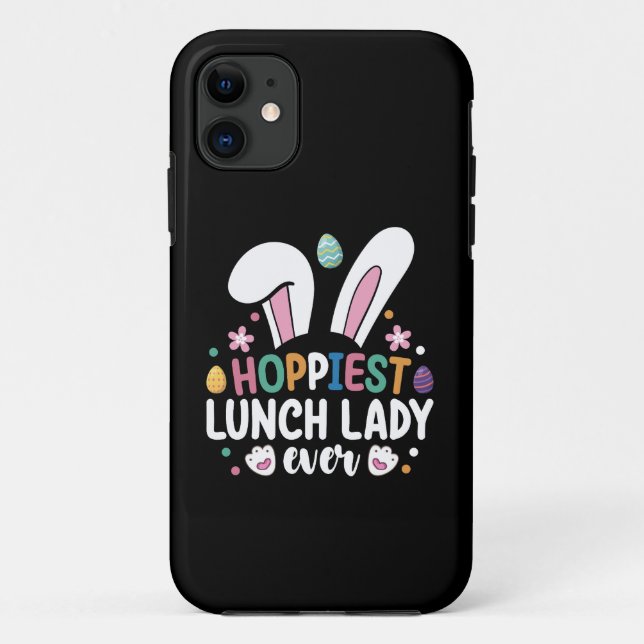 Coques Case-Mate iPhone Dame de cantine la plus heureuse d'école Pâques La (Dos)