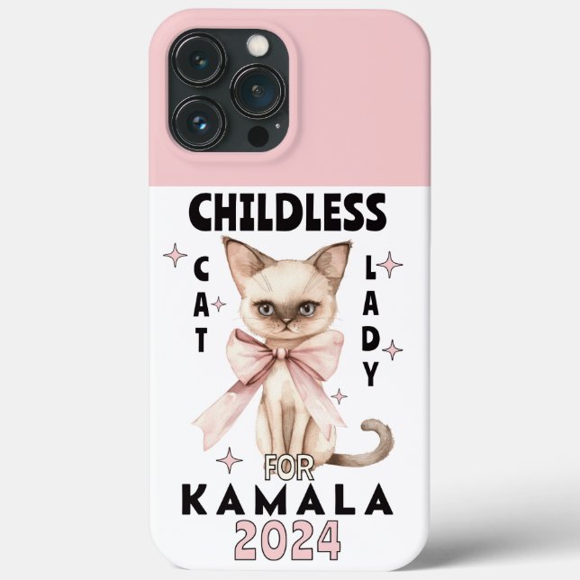 Coques Case-Mate iPhone Dame de chat sans enfant pour Kamala (Verso)