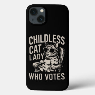 Case-Mate iPhone Case Dame de chat sans enfants 2024 Élection Vote Kamal