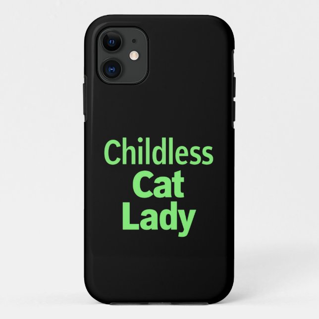 Coques Case-Mate iPhone Dame de chat sans enfants Drôle de vote 2024 (Dos)