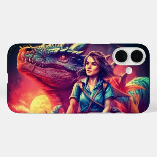 Coque Pour iPhone 16 Plus Dame Dragon