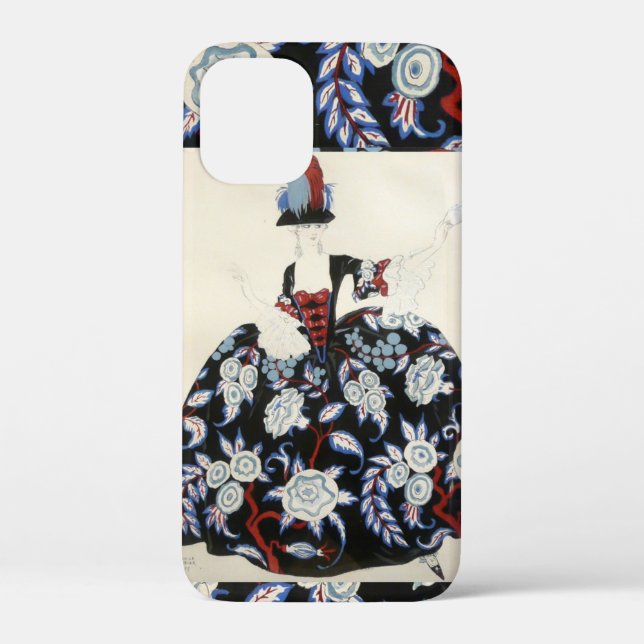 COQUES Case-Mate iPhone DAME ÉLÉGANTE ROBE FLEURIE AVEC FLEURS BLANCHES NO (Verso)
