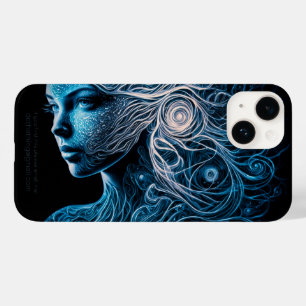 Coque Case-Mate iPhone Dame en spirales de lumière numérique