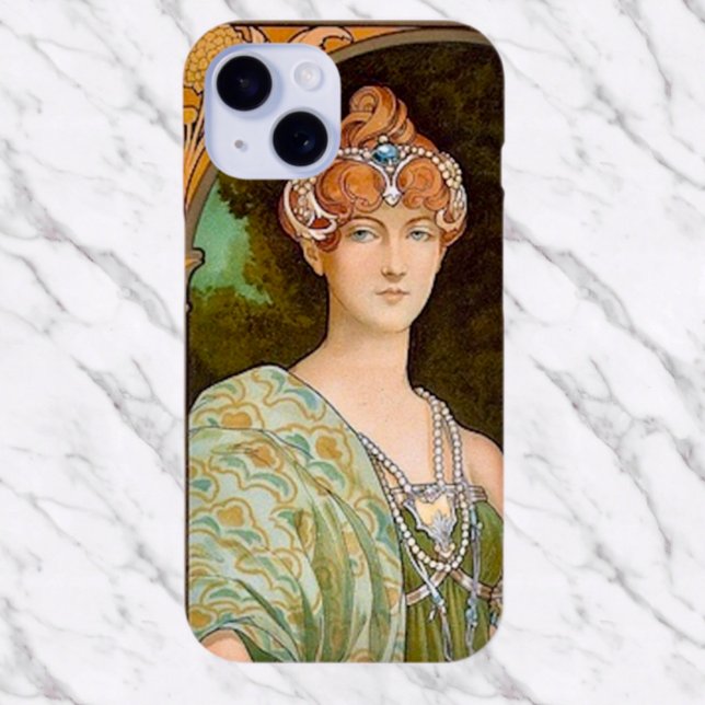Coques Case-Mate iPhone Dame en Vert (Créateur téléchargé)