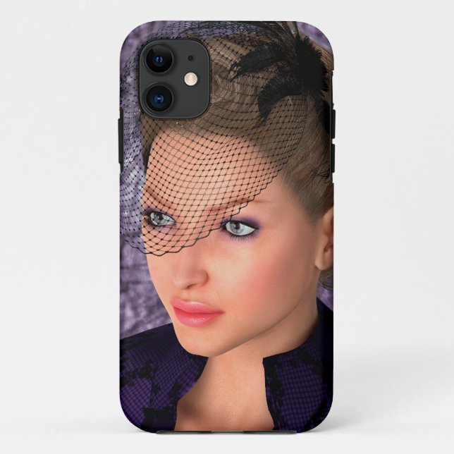 Coques Case-Mate iPhone Dame en violet (Dos)