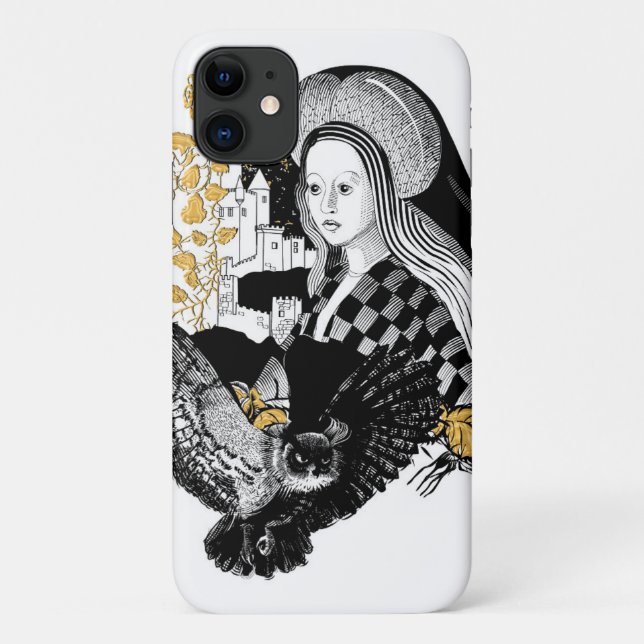 Coques Case-Mate iPhone Dame et hibou (Dos)