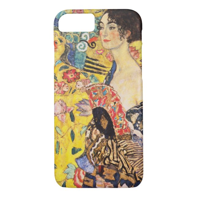 Coques Case-Mate iPhone Dame Gustav Klimt Avec Ventilateur (Dos)