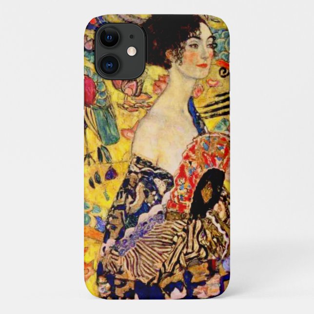 Coques Case-Mate iPhone Dame Gustav Klimt avec ventilateur (Dos)