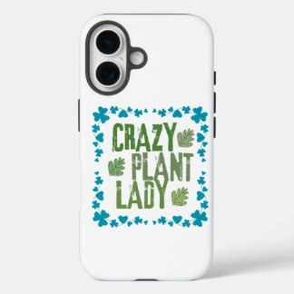 Coque Pour iPhone 16 Dame Plante folle