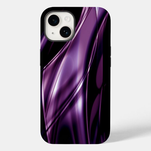 Coques Case-Mate iPhone Dames abstraites violettes cool (Verso)