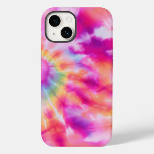 Coque Case-Mate iPhone Dames ou Filles Motif Tie Dye rose
