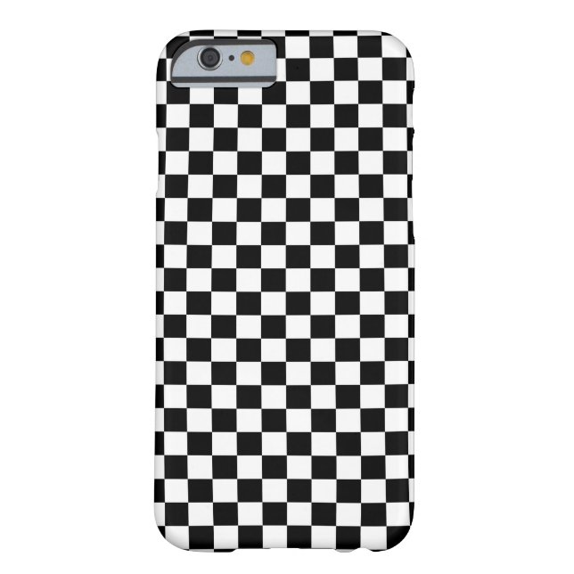 Coques Case-Mate iPhone Damier blanc noir (Dos)