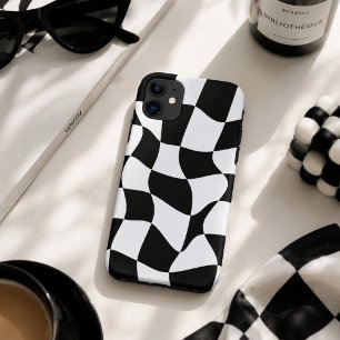 Case-Mate iPhone Case Damier noir et blanc