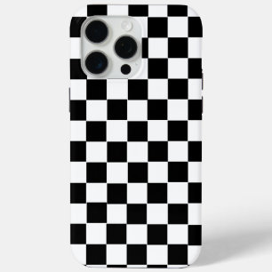 Coque Case-Mate iPhone Damier rétro noir et blanc esthétique