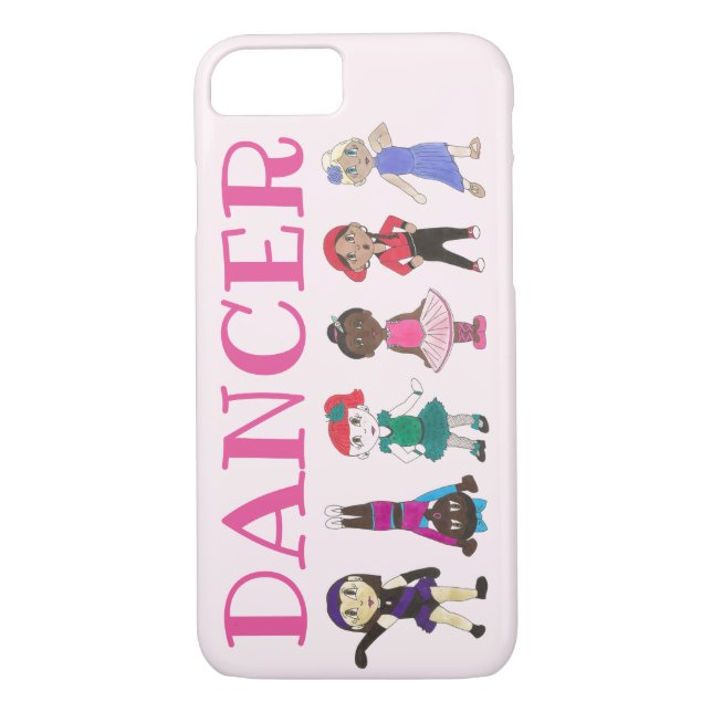Coques Case-Mate iPhone DANCER Pink Ballerina Girl Tap Jazz Acro Hip hop (Dos)