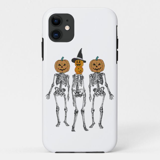 Coques Case-Mate iPhone Dancing Skeleton Citrouille Head Funny Halloween (Dos)