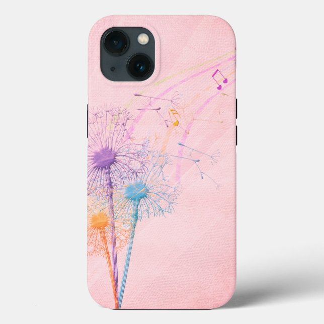 Coques Case-Mate iPhone Dandelion Seeds and Music Notes (Verso)